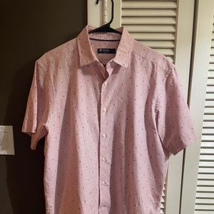 Cremieux Pink Short-sleeve Button-down Shirt
